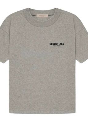 Fear of God Essentials Short Sleeve T-Shirt in Heather Gray